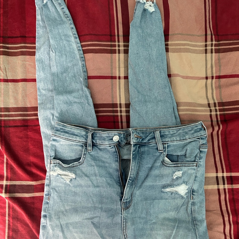 American Eagle Outfitters Light Blue Skinny Jeans